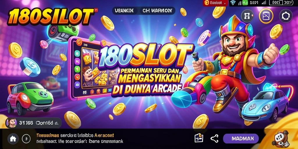 Tampilan permainan Arcade yang menarik di 180SLOT.