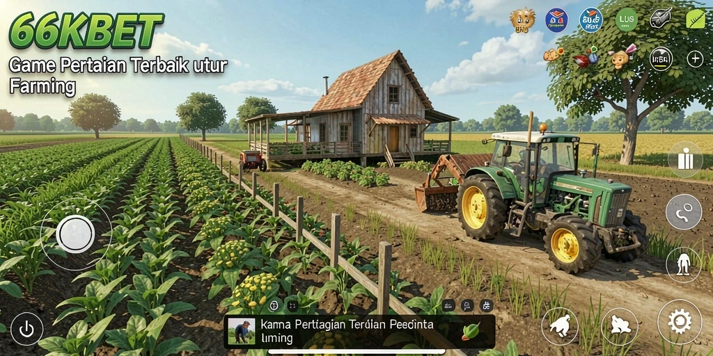 Gameplay seru dalam 66KBET yang menunjukkan pertanian yang menyenangkan.