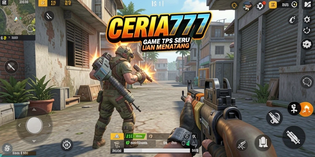 Tampilan gameplay seru dengan aksi tembak-menembak yang mendebarkan.