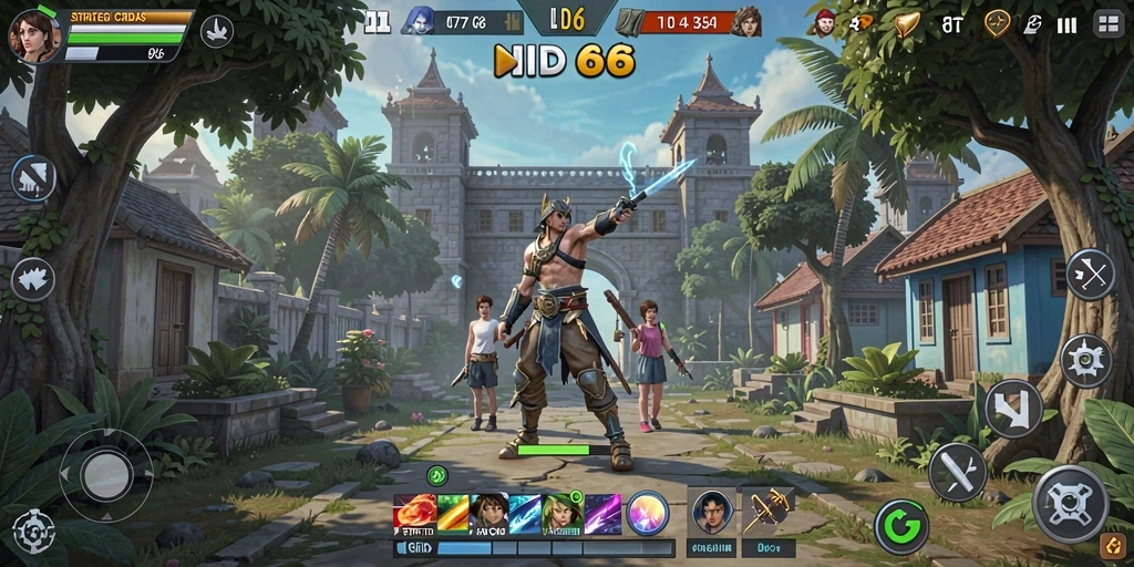 Tampilan gameplay seru dan menantang dalam ID66.