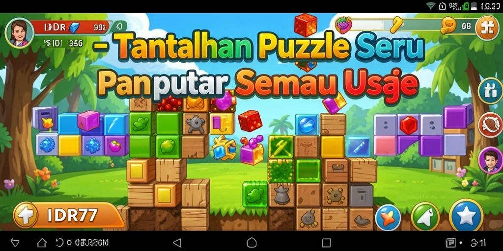 Screenshot menampilkan gameplay seru IDR77 dengan berbagai puzzle menantang.