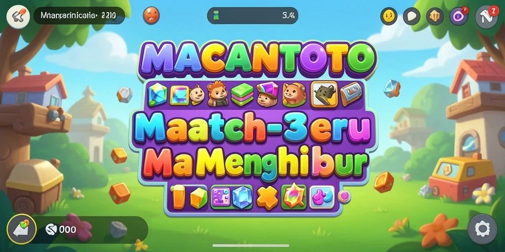 Gameplay seru dari MACANTOTO dengan tantangan Match-3.