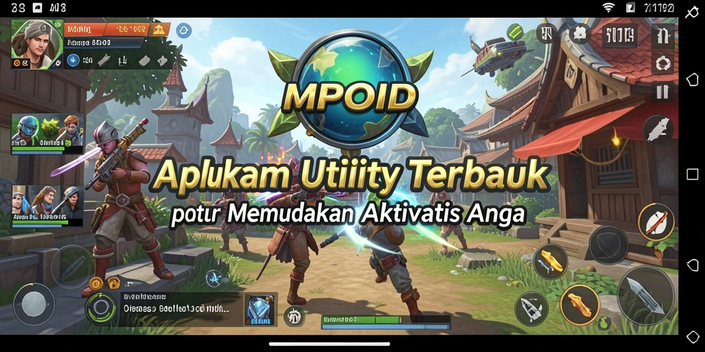 Tampilan utama MPOID dengan fitur-fitur utilitas yang canggih.