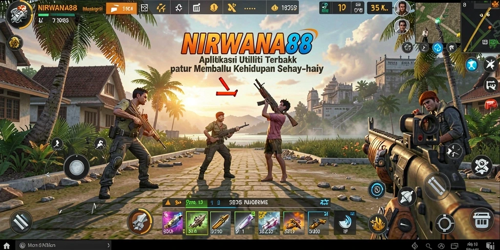 Tampilan antarmuka pengguna NIRWANA88 yang menarik dan fungsional.
