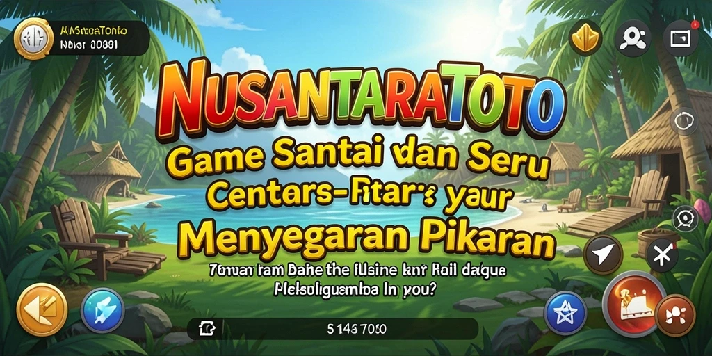 Tampilan gameplay NUSANTARATOTO yang penuh warna dan menantang.