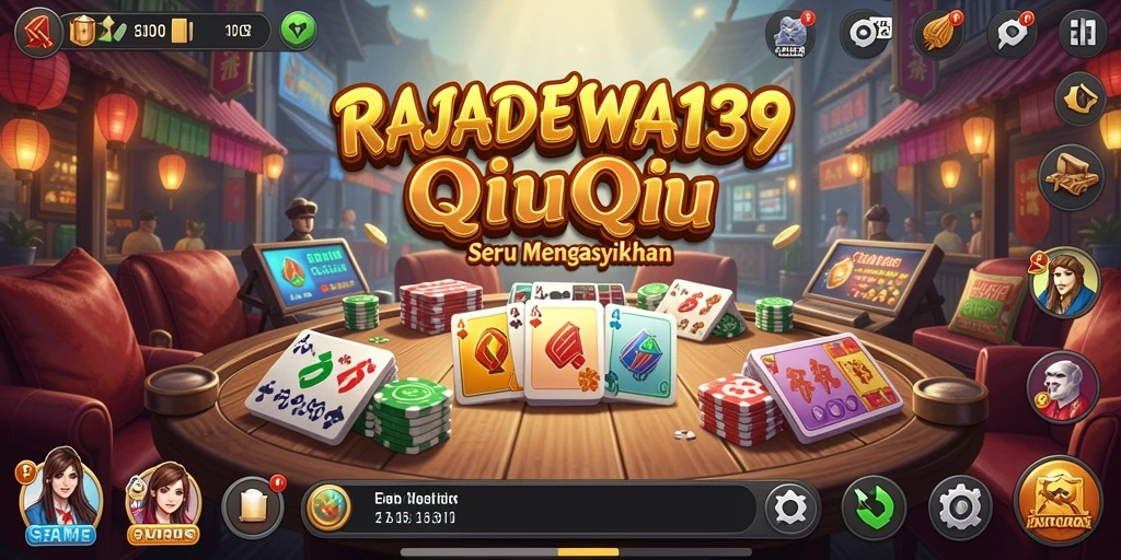 Gameplay QiuQiu seru di RAJADEWA138
