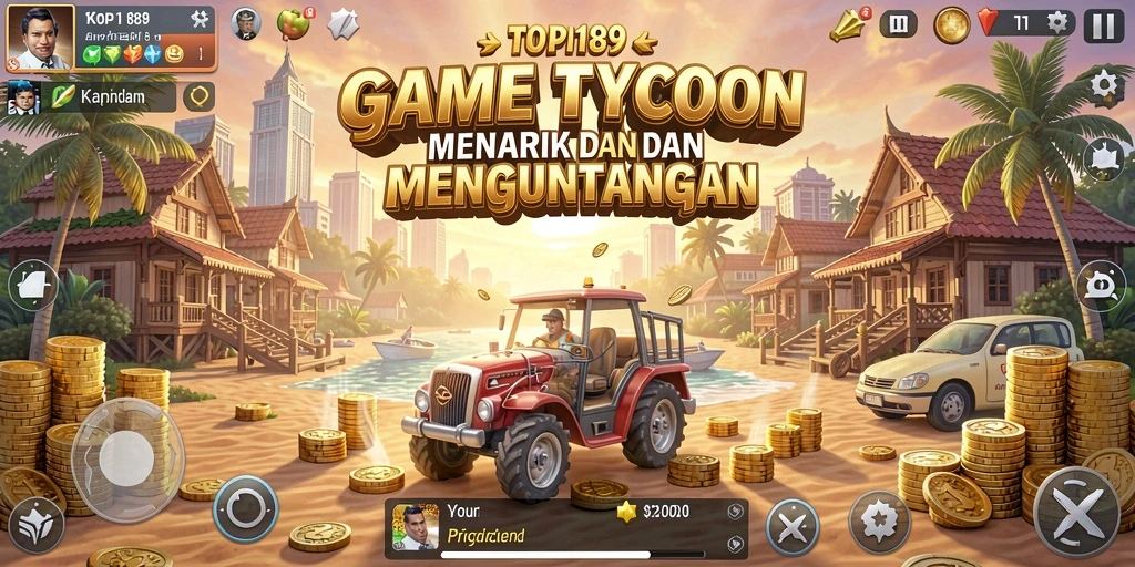 Tampilan gameplay Tycoon yang menarik dan mendebarkan.